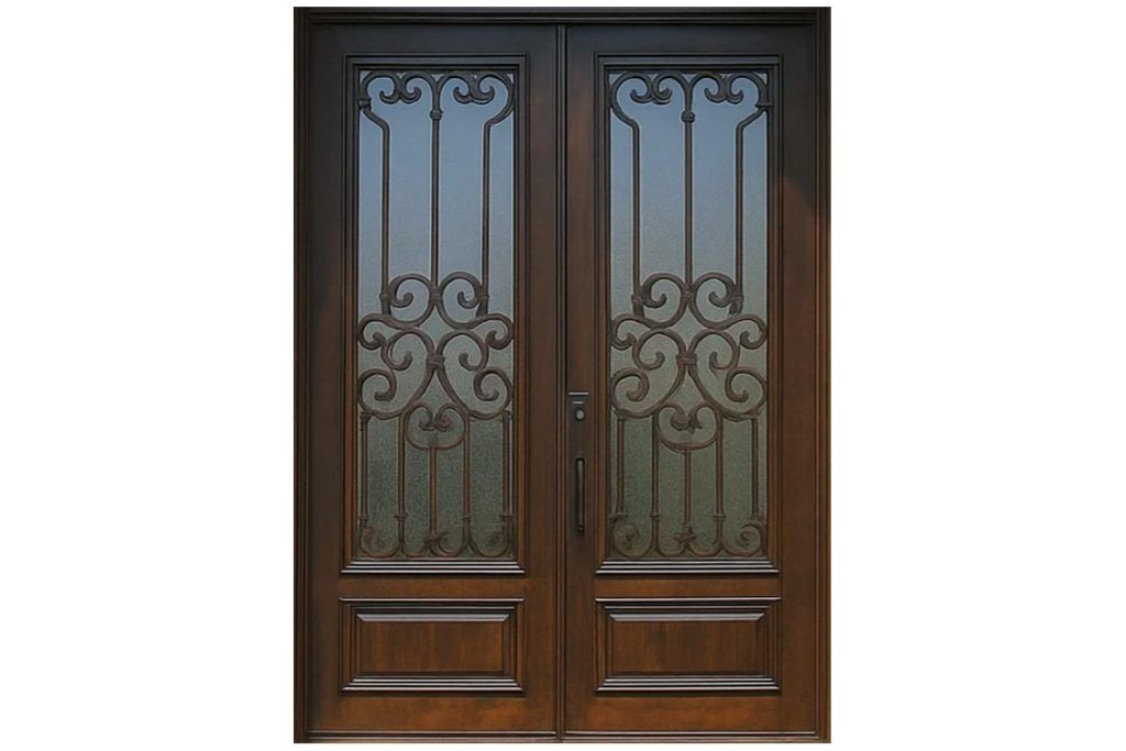 Nova Royal Series Wrought Iron Custom Exterior Door Style 141