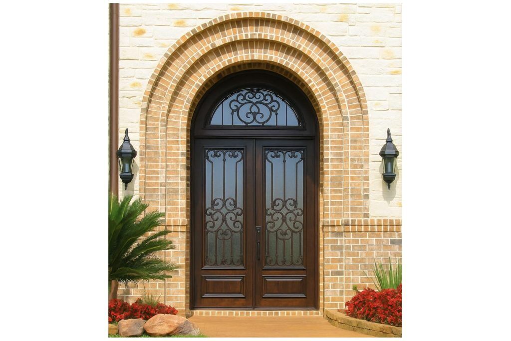 Nova Royal Series Wrought Iron Custom Exterior Door Style 141