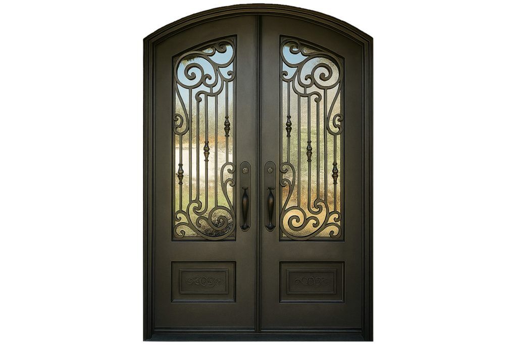 Nova Royal Series Wrought Iron Custom Exterior Door Style 143