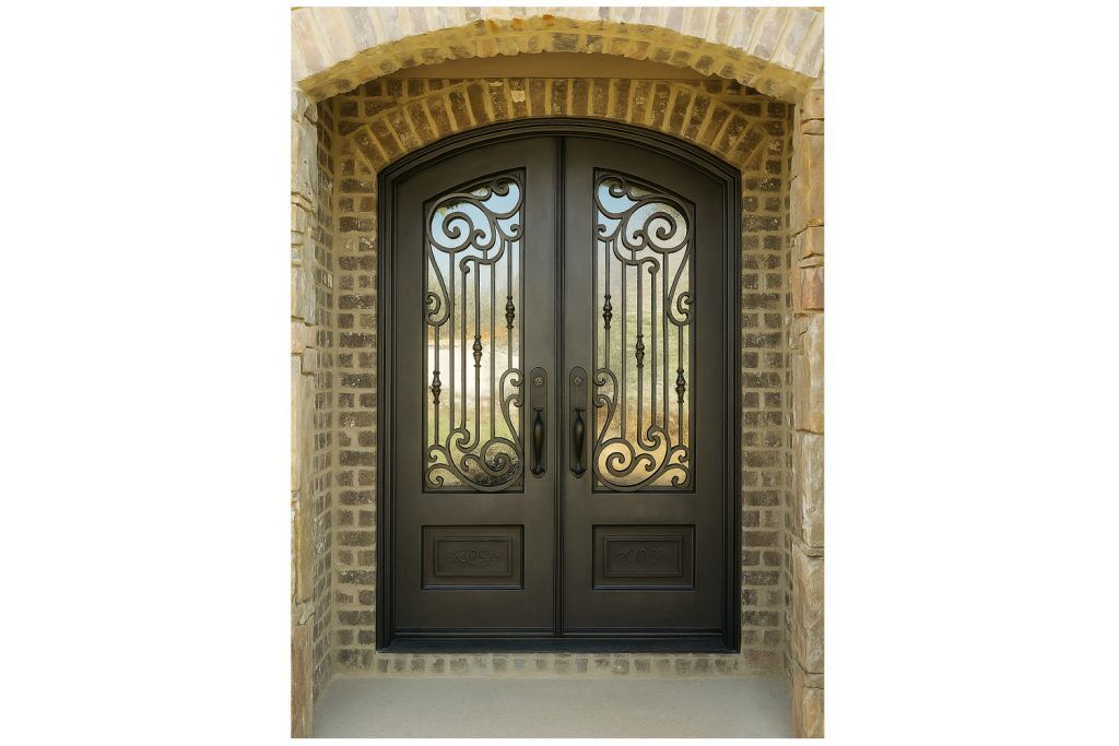 Nova Royal Series Wrought Iron Custom Exterior Door Style 143