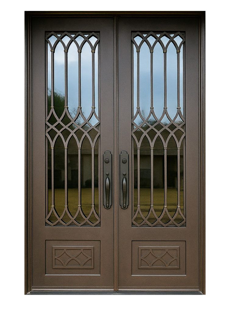 Nova Royal Series Wrought Iron Custom Exterior Door Style 144