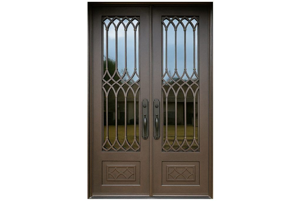 Nova Royal Series Wrought Iron Custom Exterior Door Style 144