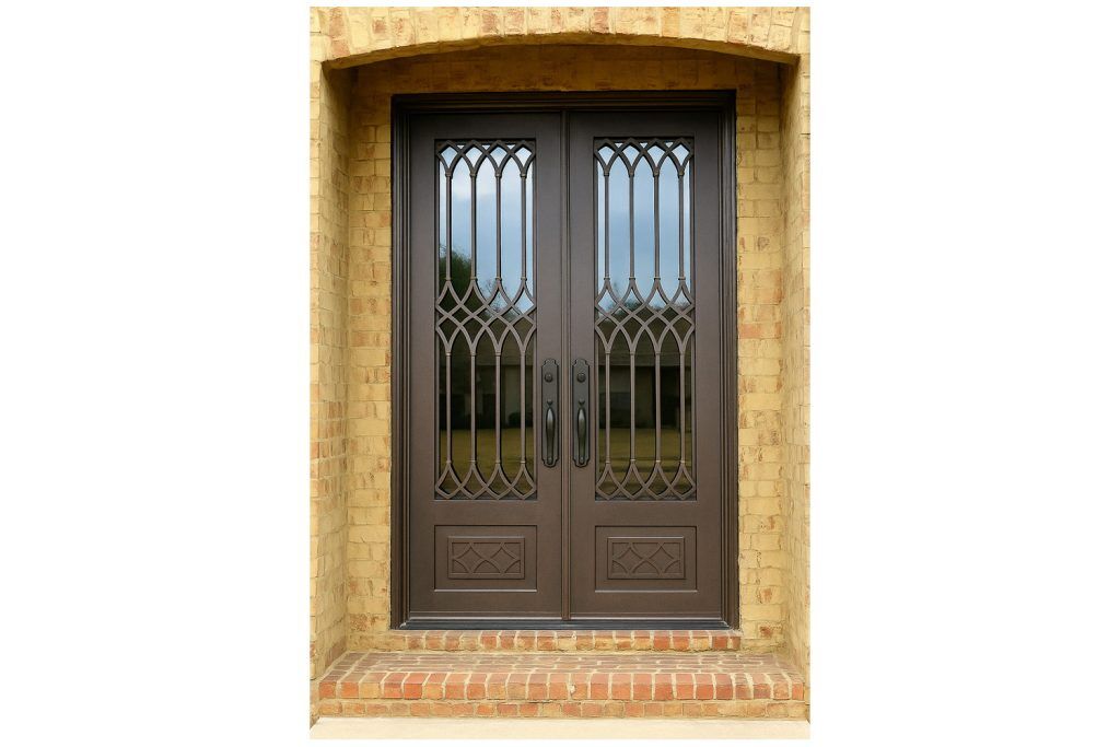 Nova Royal Series Wrought Iron Custom Exterior Door Style 144