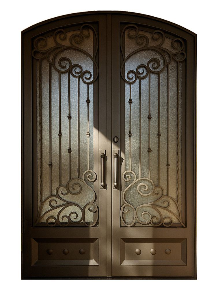 Nova Royal Series Wrought Iron Custom Exterior Door Style 145