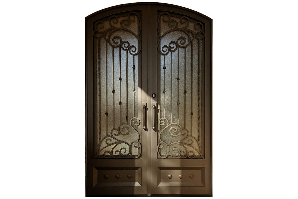 Nova Royal Series Wrought Iron Custom Exterior Door Style 145