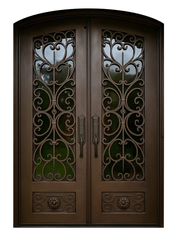 Nova Royal Series Wrought Iron Custom Exterior Door Style 147