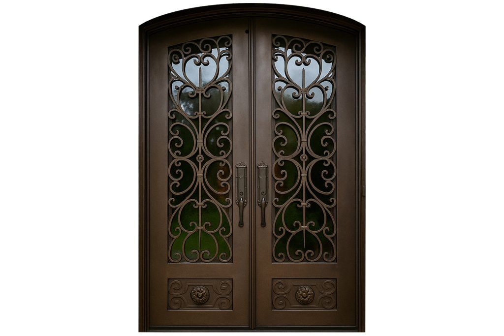 Nova Royal Series Wrought Iron Custom Exterior Door Style 147