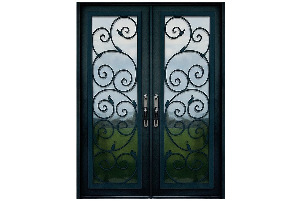 Nova Royal Series Wrought Iron Custom Exterior Door Style 149