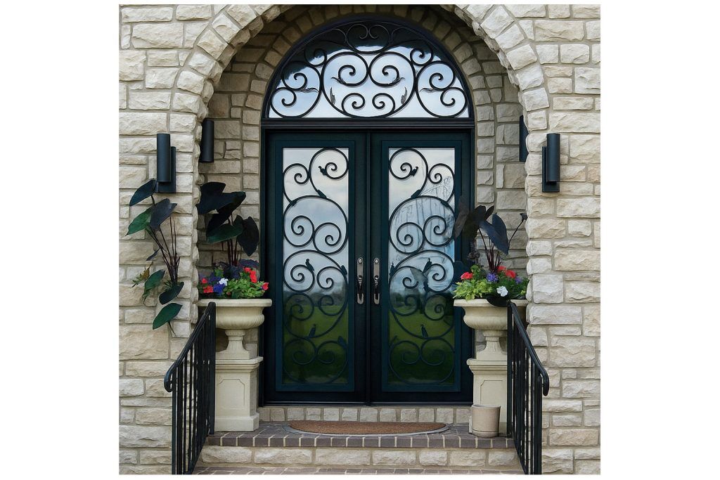 Nova Royal Series Wrought Iron Custom Exterior Door Style 149