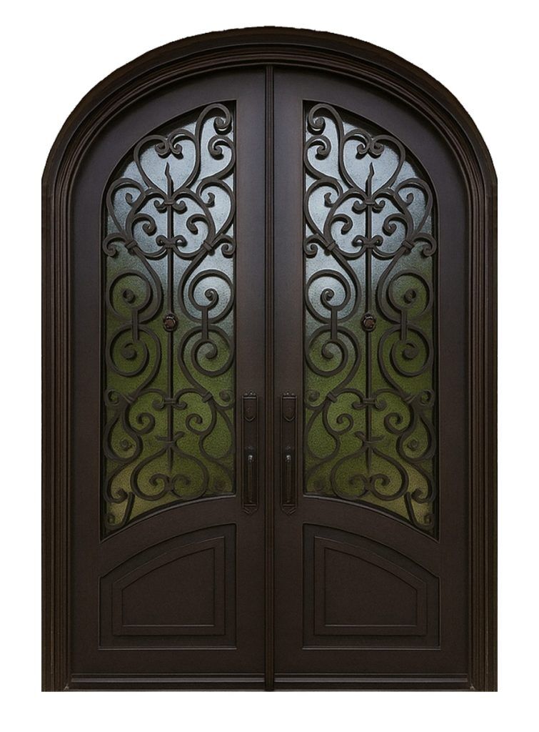 Nova Royal Series Wrought Iron Custom Exterior Door Style 150
