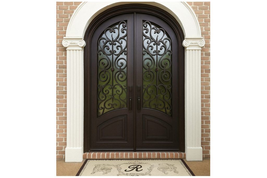 Nova Royal Series Wrought Iron Custom Exterior Door Style 150