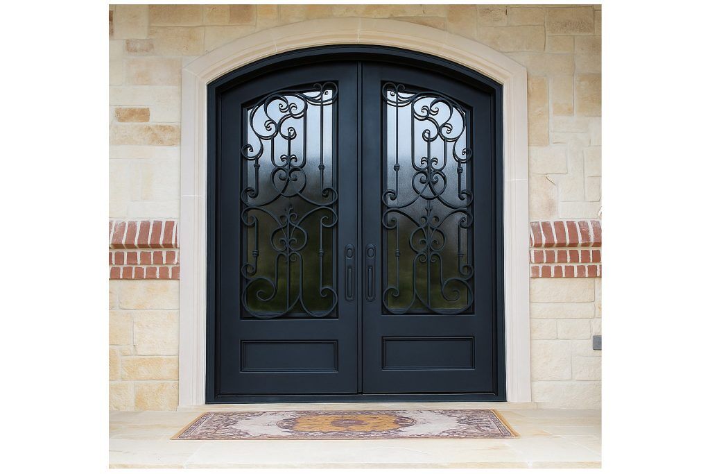 Nova Royal Series Wrought Iron Custom Exterior Door Style 151