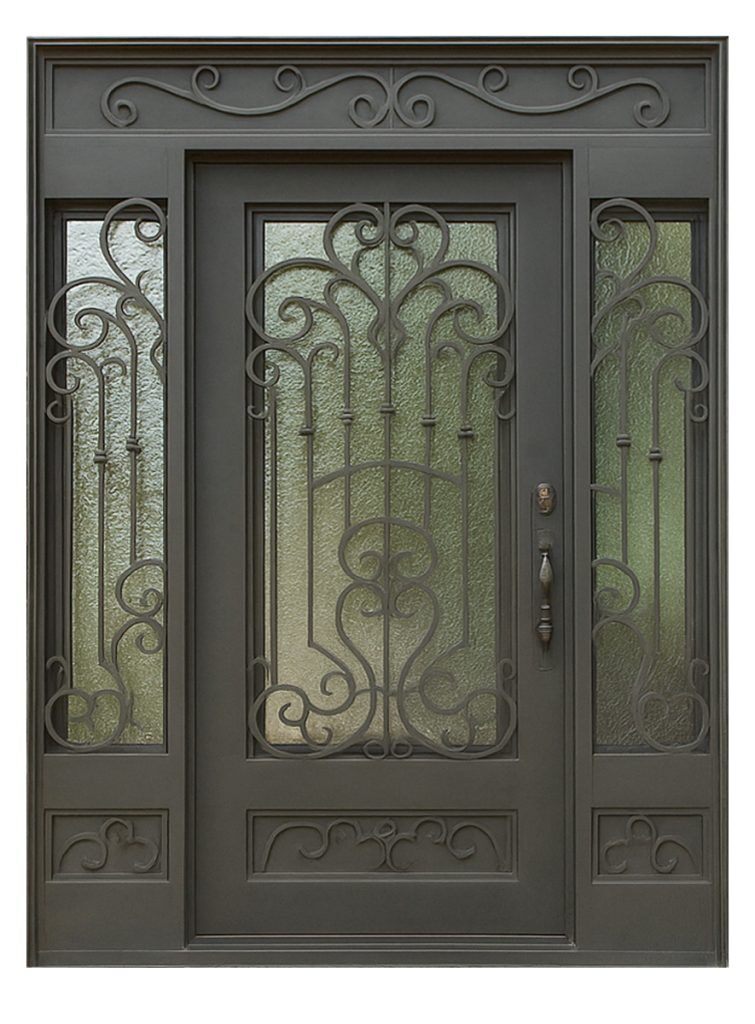 Nova Royal Series Wrought Iron Custom Exterior Door Style 152