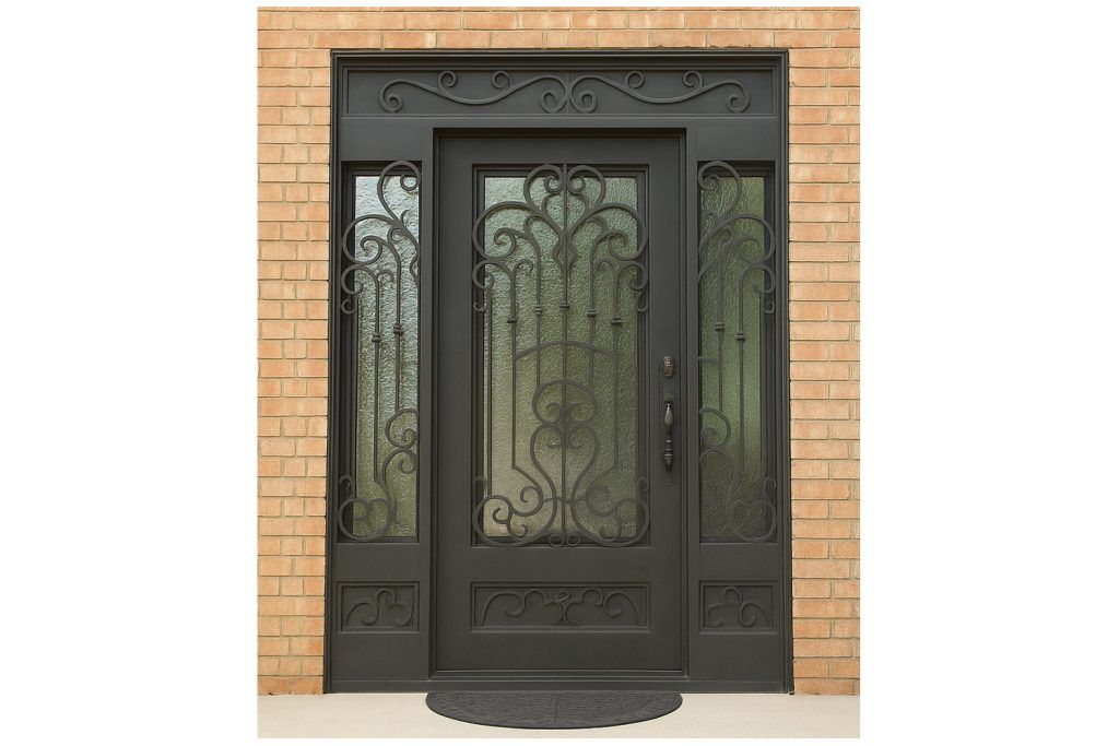 Nova Royal Series Wrought Iron Custom Exterior Door Style 152