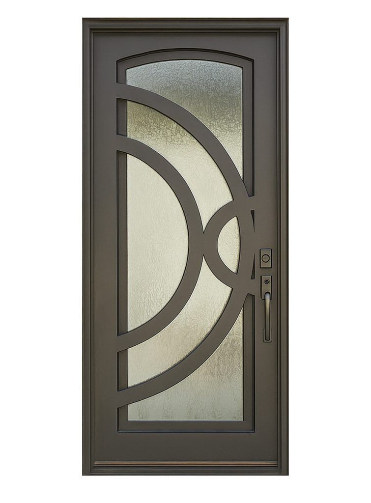 Nova Royal Series Wrought Iron Custom Exterior Door Style 154