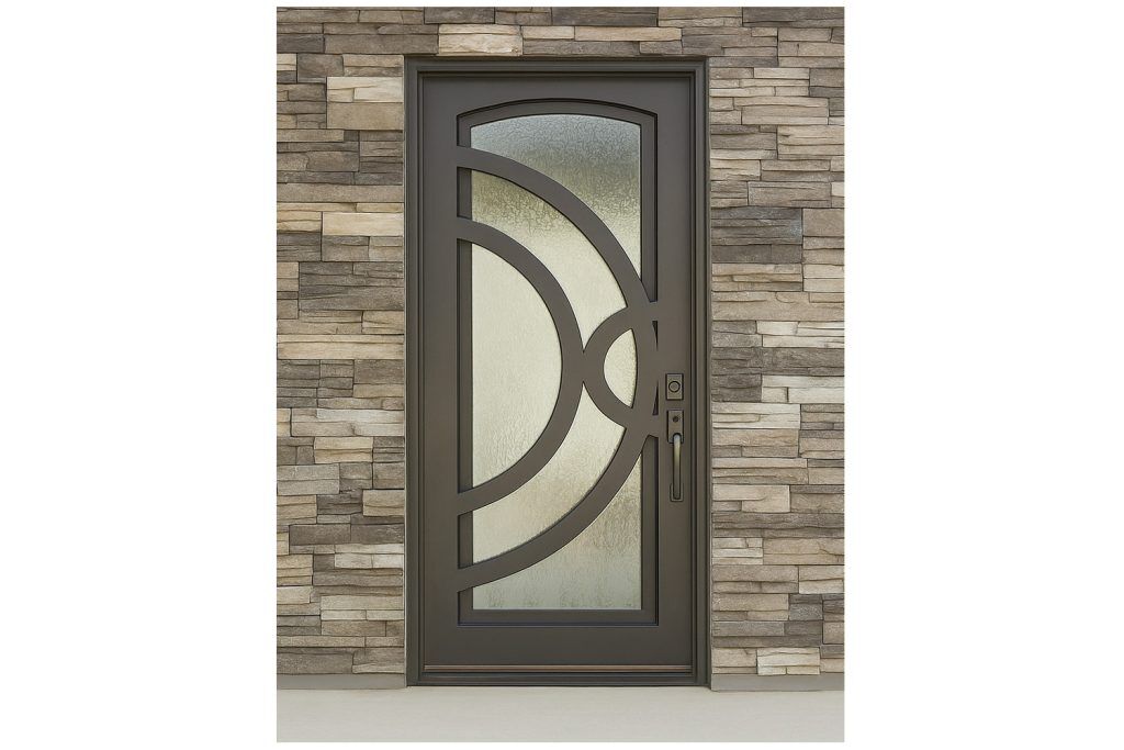 Nova Royal Series Wrought Iron Custom Exterior Door Style 154