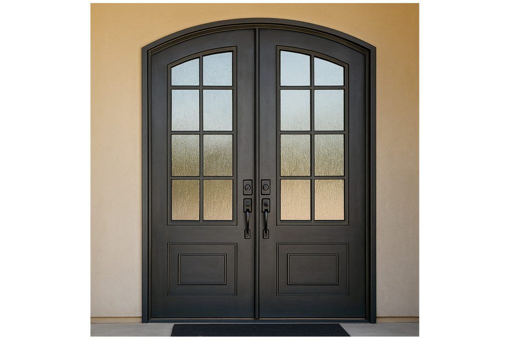 Nova Royal Series Wrought Iron Custom Exterior Door Style 155