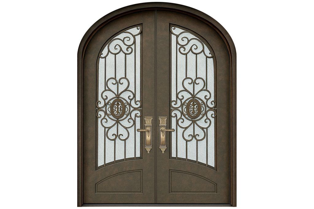 Nova Royal Series Wrought Iron Custom Exterior Door Style 156