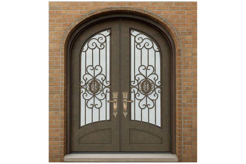 Nova Royal Series Wrought Iron Custom Exterior Door Style 156