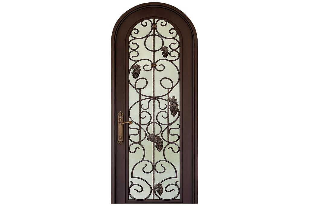Nova Royal Series Wrought Iron Custom Exterior Door Style 158