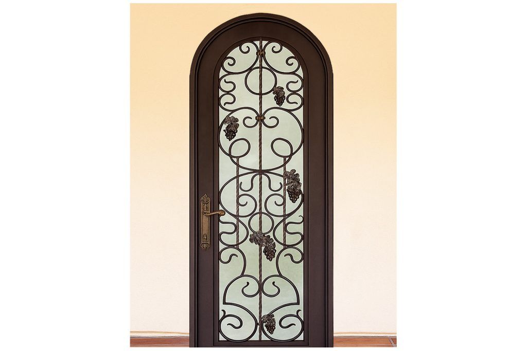 Nova Royal Series Wrought Iron Custom Exterior Door Style 158