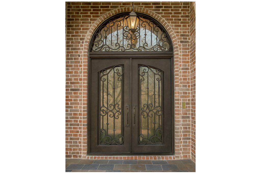 Nova Royal Series Wrought Iron Custom Exterior Door Style 159