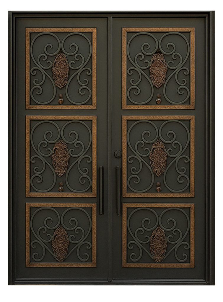 Nova Royal Series Wrought Iron Custom Exterior Door Style 160