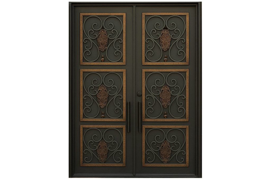 Nova Royal Series Wrought Iron Custom Exterior Door Style 160