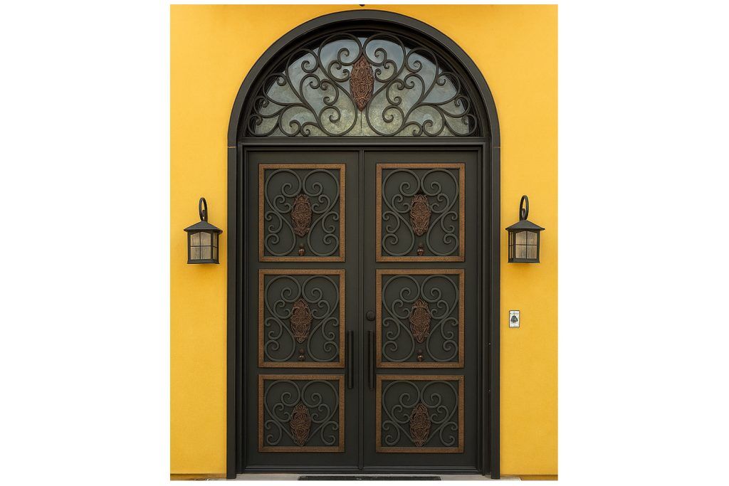 Nova Royal Series Wrought Iron Custom Exterior Door Style 160
