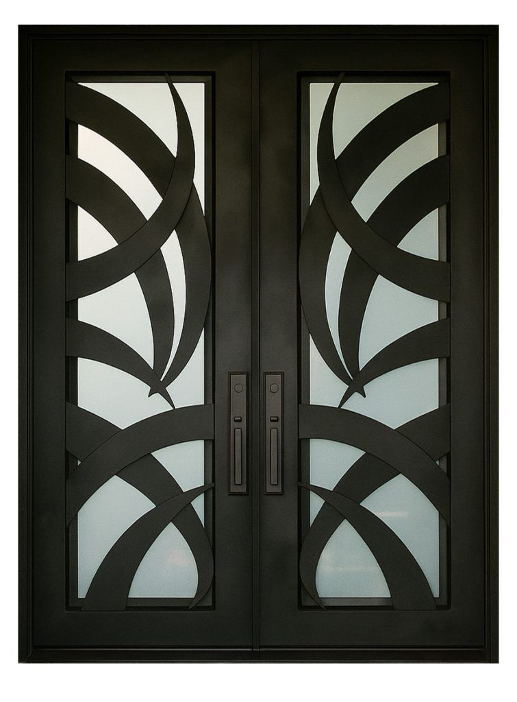 Nova Royal Series Wrought Iron Custom Exterior Door Style 161