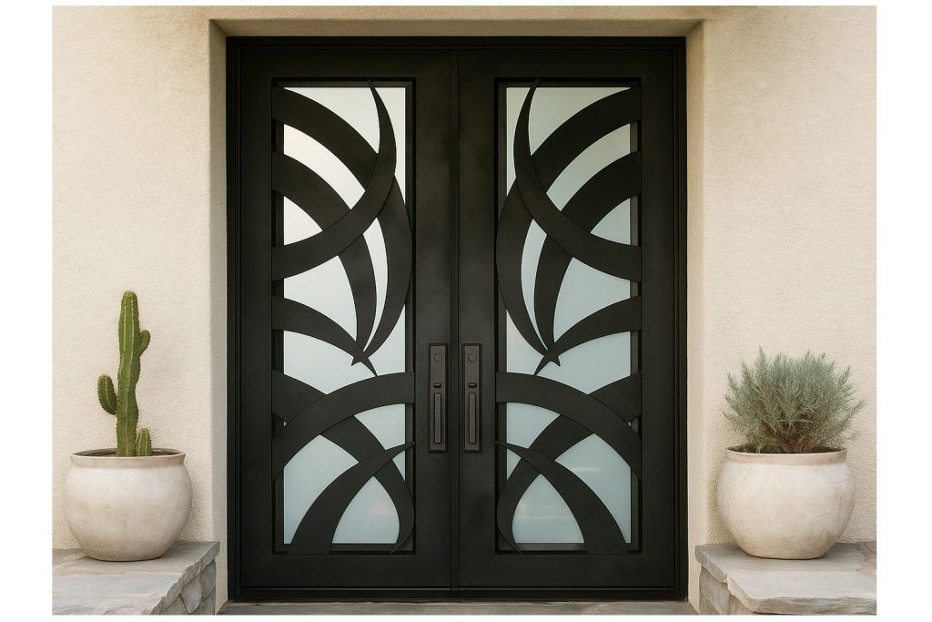 Nova Royal Series Wrought Iron Custom Exterior Door Style 161