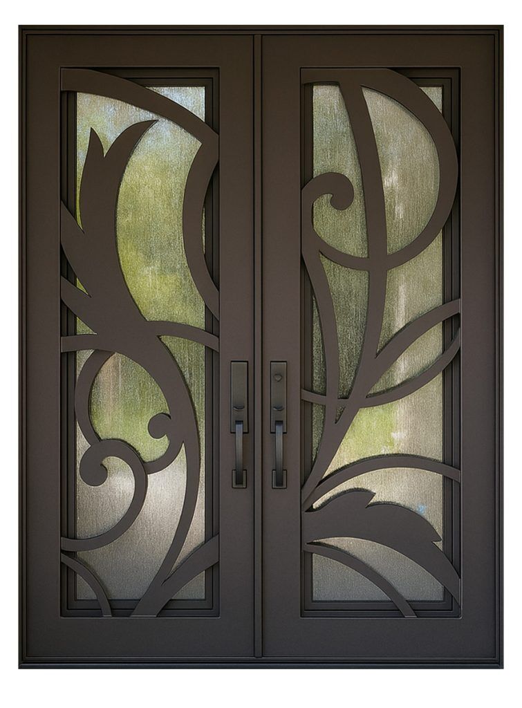 Nova Royal Series Wrought Iron Custom Exterior Door Style 162