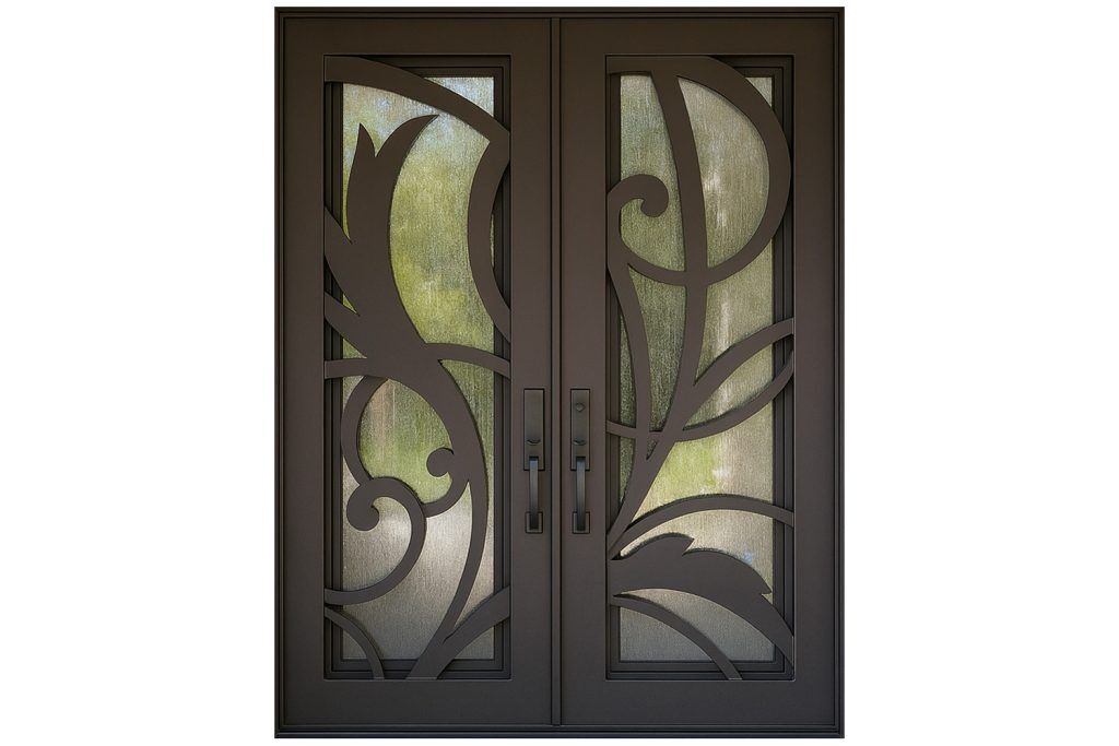 Nova Royal Series Wrought Iron Custom Exterior Door Style 162