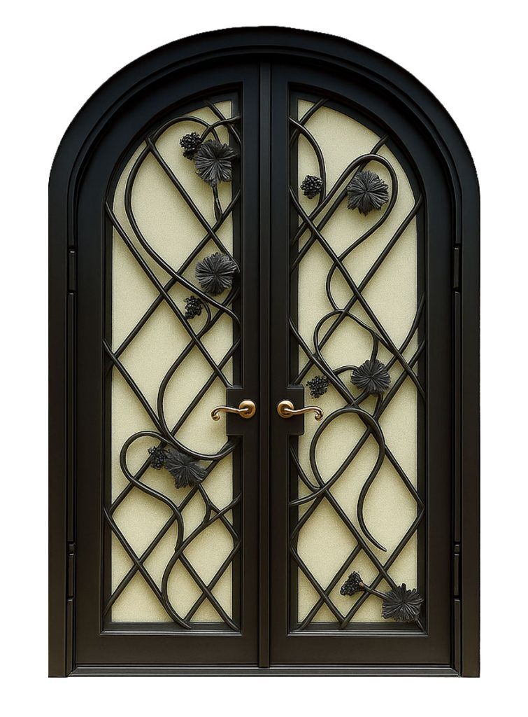 Nova Royal Series Wrought Iron Custom Exterior Door Style 164
