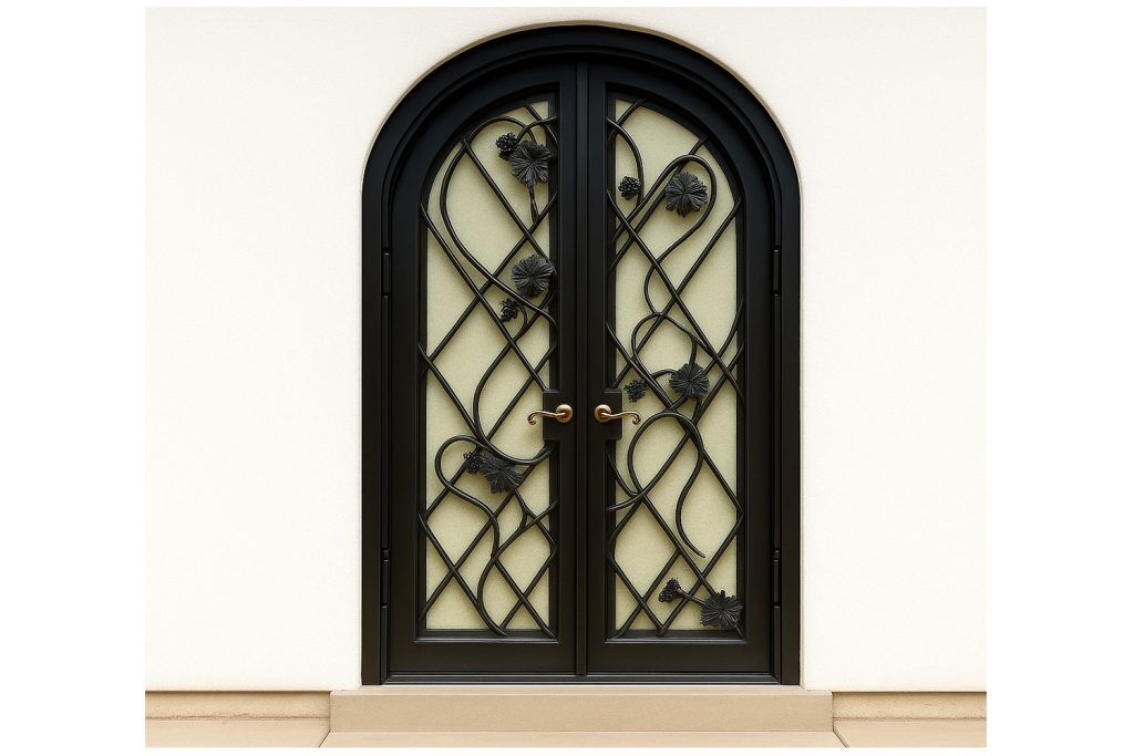 Nova Royal Series Wrought Iron Custom Exterior Door Style 164