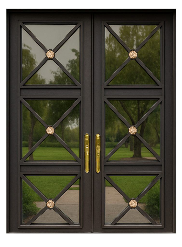 Nova Royal Series Wrought Iron Custom Exterior Door Style 165