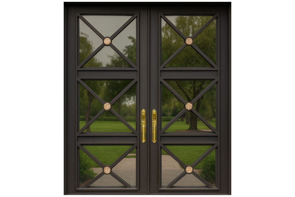 Nova Royal Series Wrought Iron Custom Exterior Door Style 165