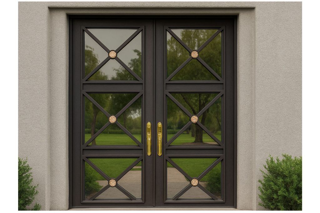 Nova Royal Series Wrought Iron Custom Exterior Door Style 165