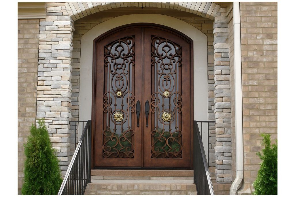 Nova Royal Series Wrought Iron Custom Exterior Door Style 167