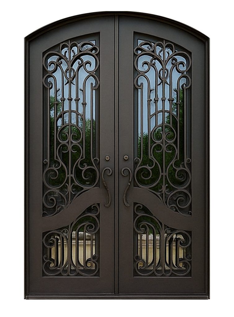 Nova Royal Series Wrought Iron Custom Exterior Door Style 168