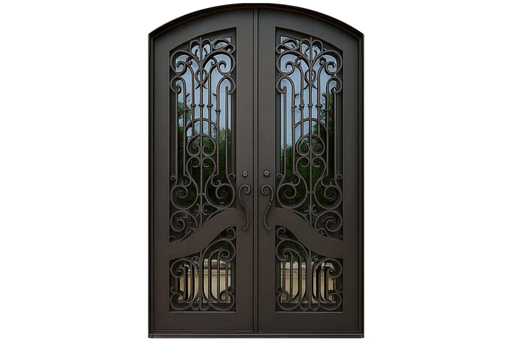 Nova Royal Series Wrought Iron Custom Exterior Door Style 168