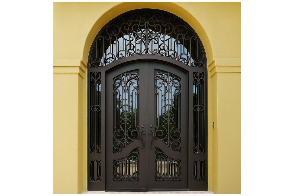 Nova Royal Series Wrought Iron Custom Exterior Door Style 168