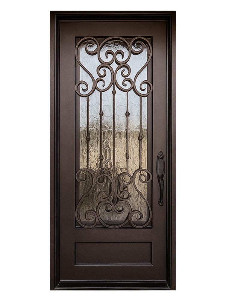 Nova Royal Series Wrought Iron Custom Exterior Door Style 169