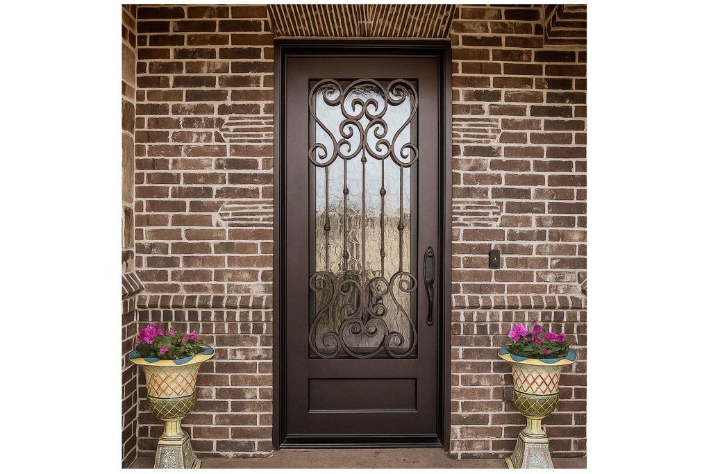 Nova Royal Series Wrought Iron Custom Exterior Door Style 169