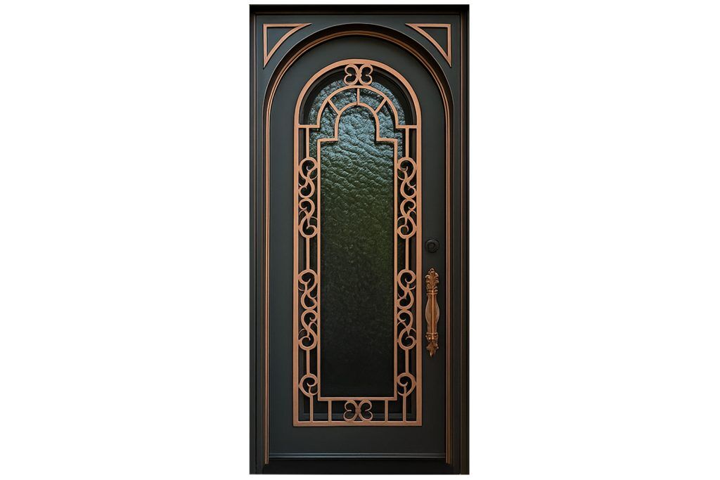 Nova Royal Series Wrought Iron Custom Exterior Door Style 173