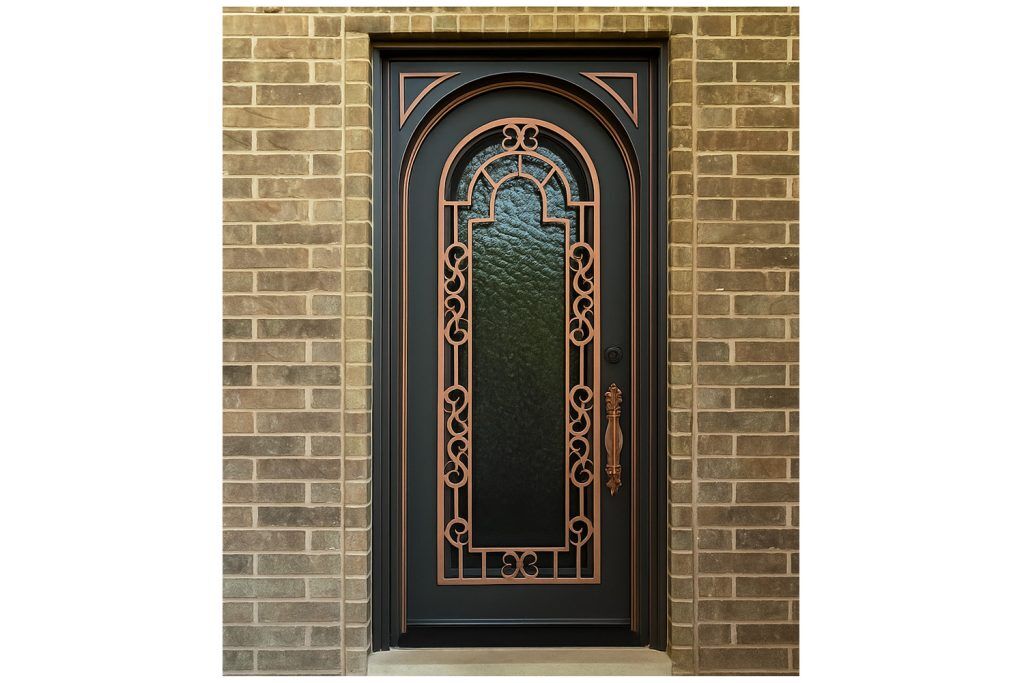 Nova Royal Series Wrought Iron Custom Exterior Door Style 173
