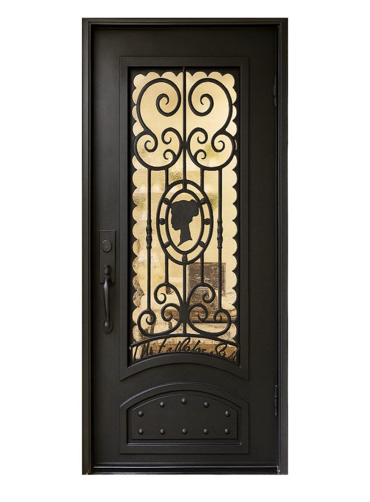 Nova Royal Series Wrought Iron Custom Exterior Door Style 174