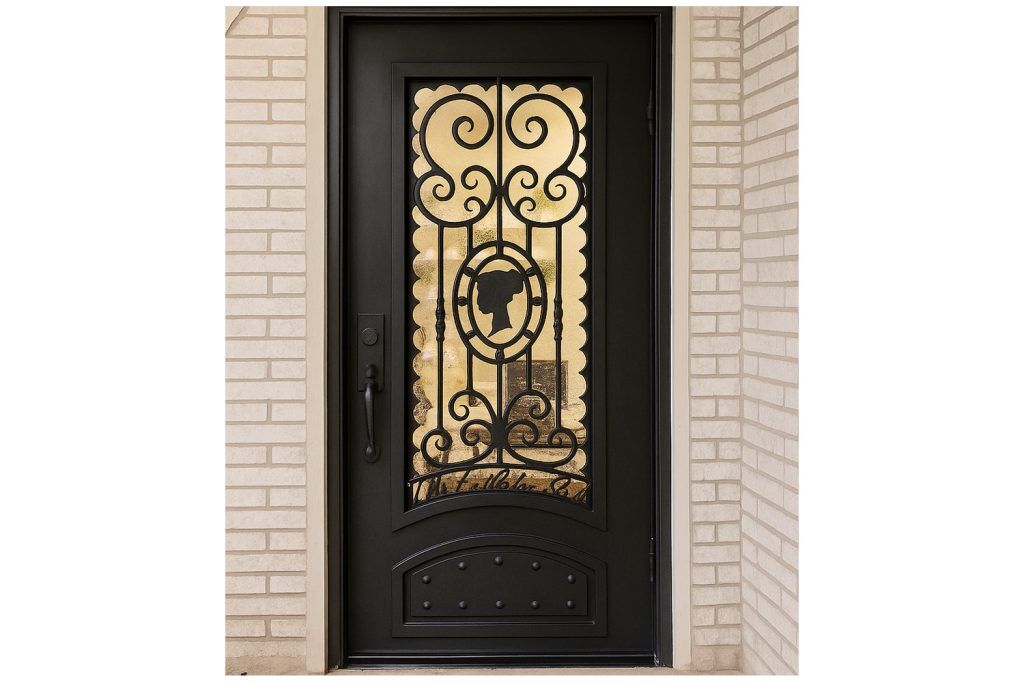 Nova Royal Series Wrought Iron Custom Exterior Door Style 174