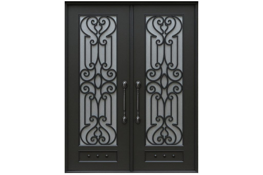 Nova Royal Series Wrought Iron Custom Exterior Door Style 175