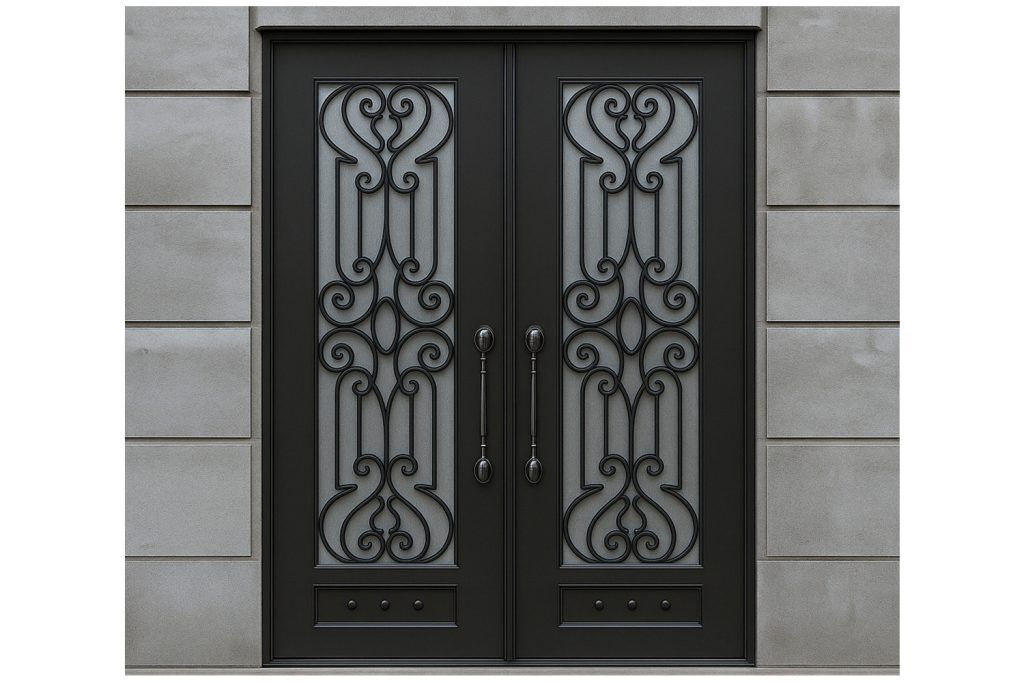 Nova Royal Series Wrought Iron Custom Exterior Door Style 175